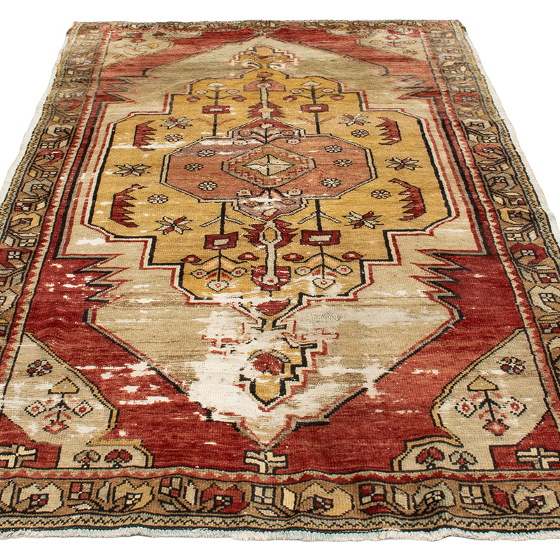 Vintage Turkish Hand-Knotted Rug - 4' 5" x 8' 2" (53" x 98") - K0092762
