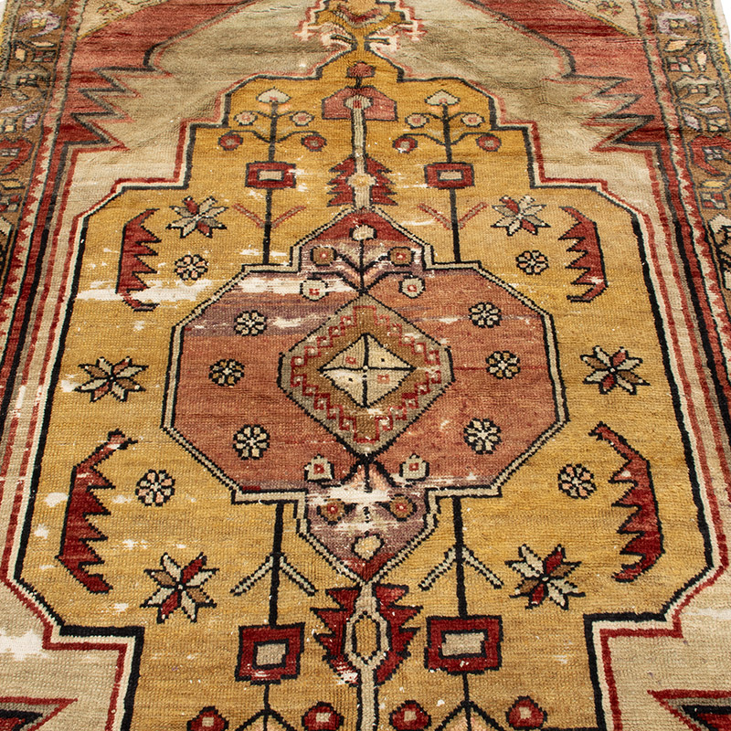 Vintage Turkish Hand-Knotted Rug - 4' 5" x 8' 2" (53" x 98") - K0092762
