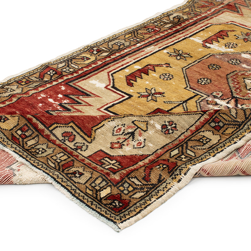 Vintage Turkish Hand-Knotted Rug - 4' 5" x 8' 2" (53" x 98") - K0092762