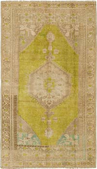 Vintage Turkish Hand-Knotted Rug - 3' 11" x 6' 11" (47" x 83")