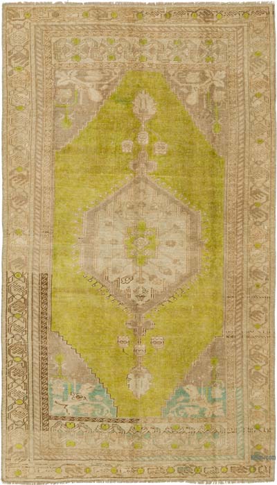 Vintage Turkish Hand-Knotted Rug - 3' 11" x 6' 11" (47" x 83")
