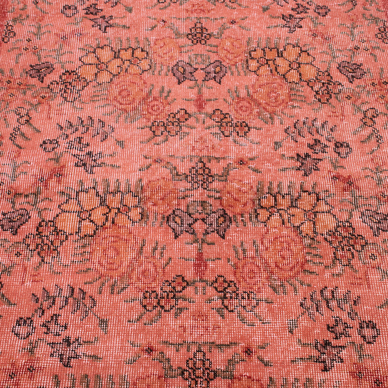 Over-dyed Vintage Hand-Knotted Turkish Rug - K0092765