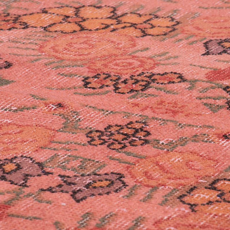Over-dyed Vintage Hand-Knotted Turkish Rug - K0092765