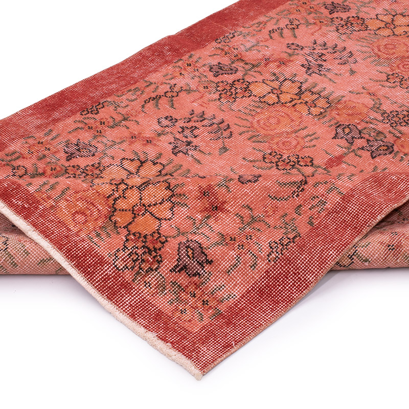 Over-dyed Vintage Hand-Knotted Turkish Rug - K0092765