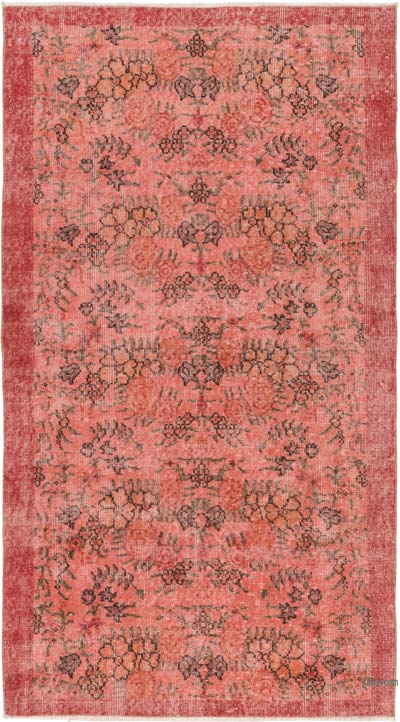 Over-dyed Vintage Hand-Knotted Turkish Rug
