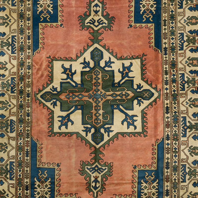 Alfombra Vintage Turca Anudada a Mano - 258 cm x 353 cm - K0092766