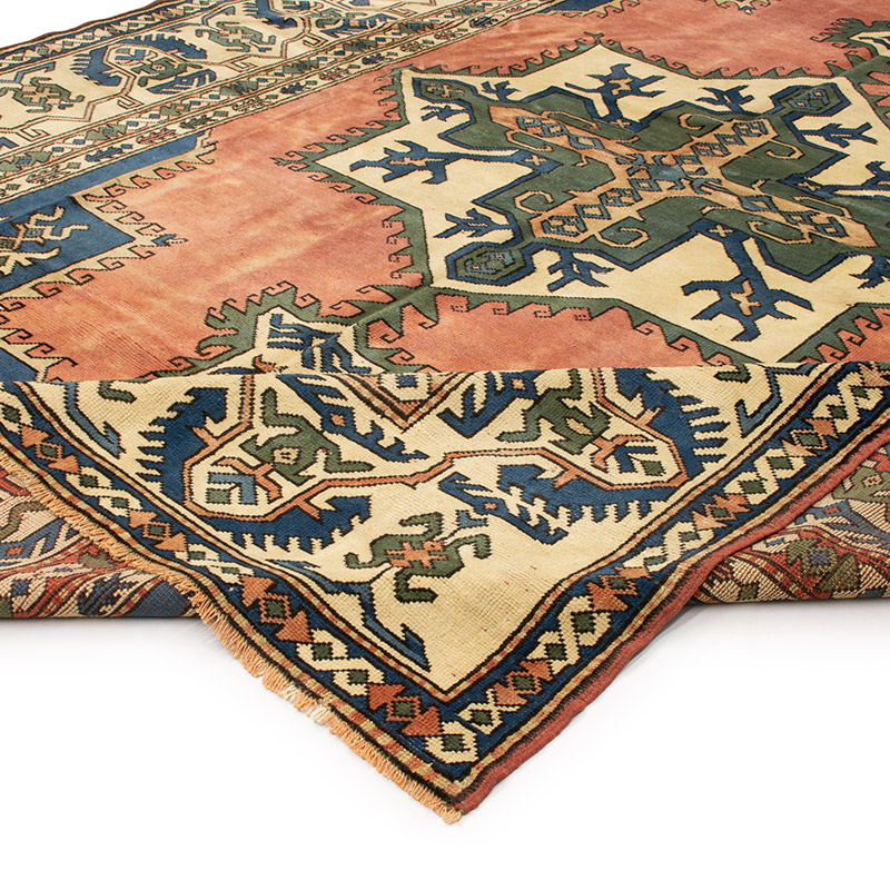 Alfombra Vintage Turca Anudada a Mano - 258 cm x 353 cm - K0092766