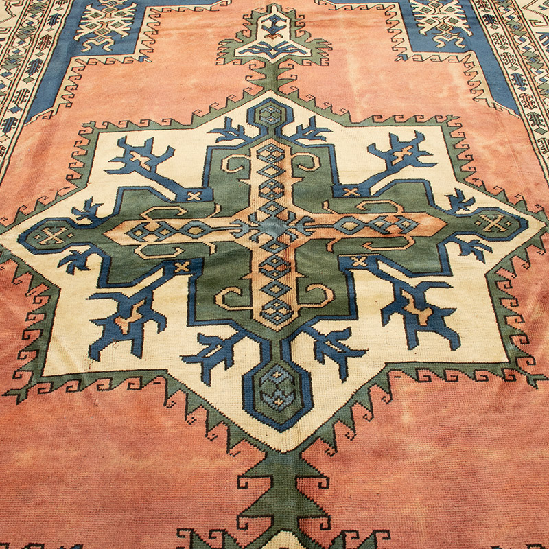 Alfombra Vintage Turca Anudada a Mano - 258 cm x 353 cm - K0092766