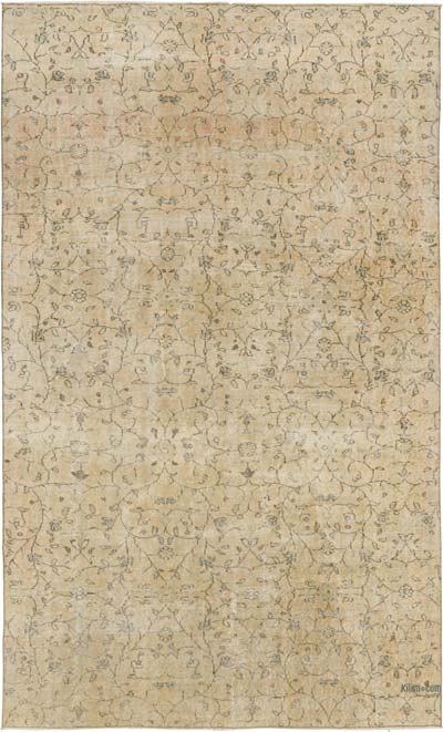 Vintage Turkish Hand-Knotted Rug - 5' 5" x 8' 11" (65" x 107")