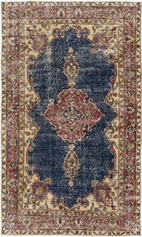 Alfombra Vintage Turca Anudada a Mano - 120 cm x 201 cm