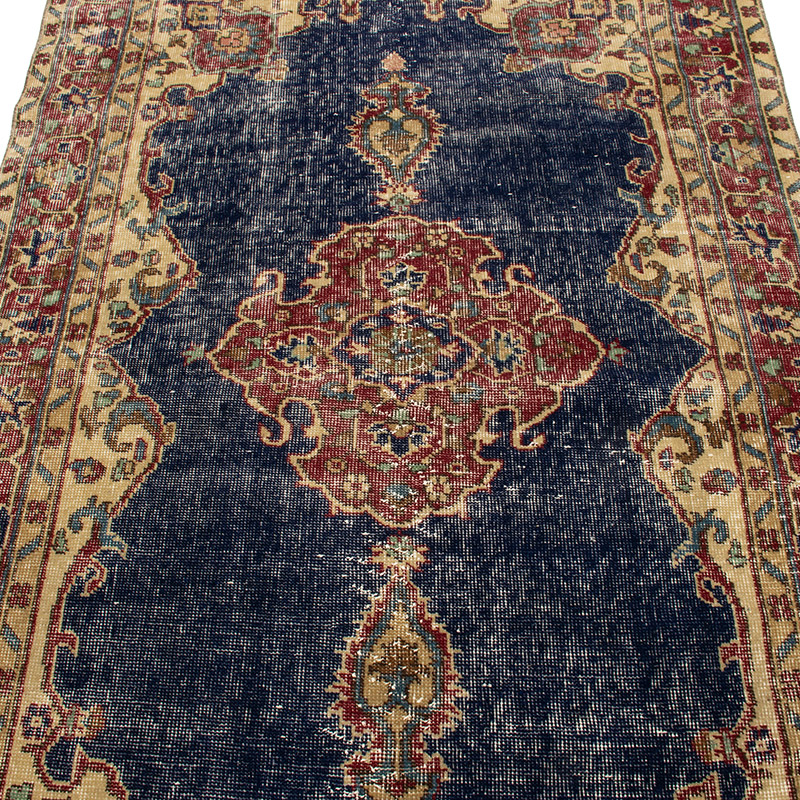 Alfombra Vintage Turca Anudada a Mano - 120 cm x 201 cm - K0092769