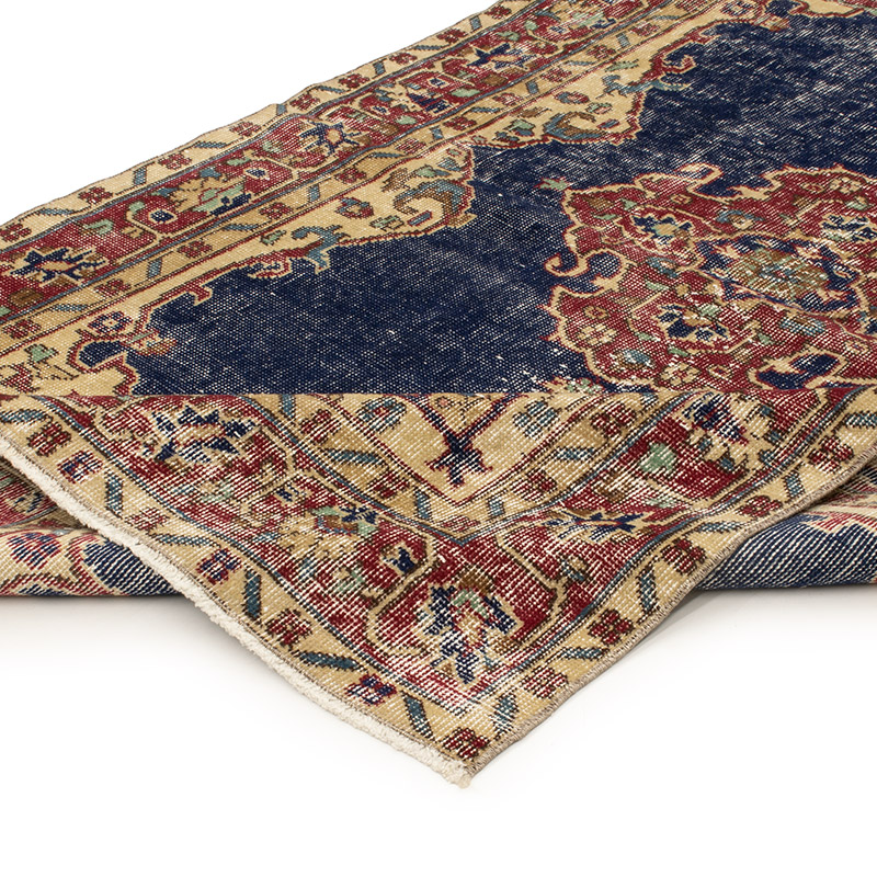 Alfombra Vintage Turca Anudada a Mano - 120 cm x 201 cm - K0092769