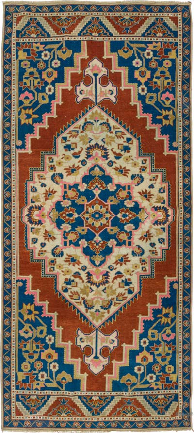 Vintage Turkish Hand-Knotted Rug - 4'  x 8' 10" (48" x 106")