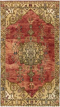 El Dokuma Vintage Halı - 154 cm x 268 cm