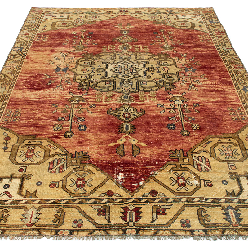 El Dokuma Vintage Halı - 154 cm x 268 cm - K0092772