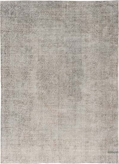 Over-dyed Vintage Hand-Knotted Turkish Rug