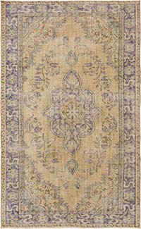 Vintage Turkish Hand-Knotted Rug - 6' 4" x 10' 3" (76" x 123")