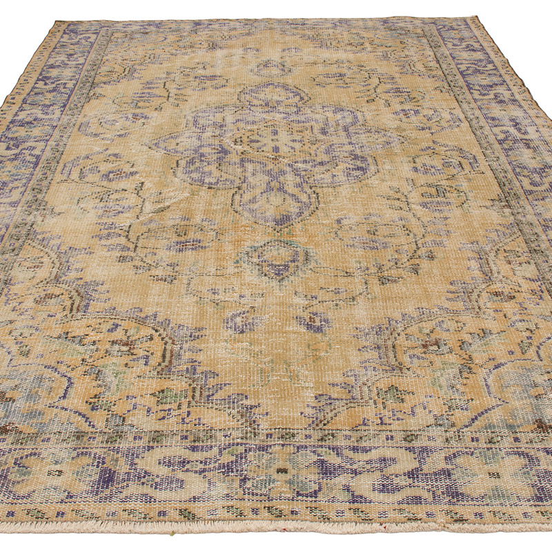 Vintage Turkish Hand-Knotted Rug - 6' 4" x 10' 3" (76" x 123") - K0092774