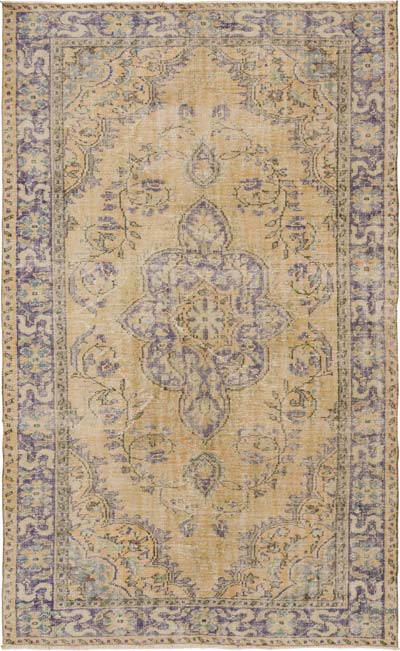 Vintage Turkish Hand-Knotted Rug - 6' 4" x 10' 3" (76" x 123")