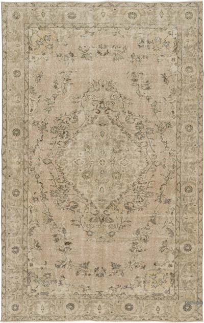 Vintage Turkish Hand-Knotted Rug - 5' 8" x 9' 1" (68" x 109")