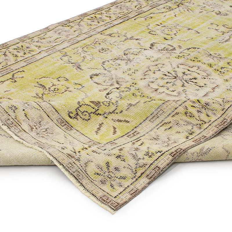 Alfombra Vintage Turca Anudada a Mano - 187 cm x 282 cm - K0092778