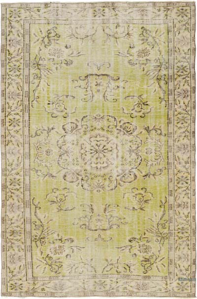 Alfombra Vintage Turca Anudada a Mano - 187 cm x 282 cm