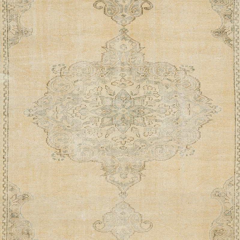 Vintage Turkish Hand-Knotted Rug - 7'  x 10' 8" (84" x 128") - K0092779