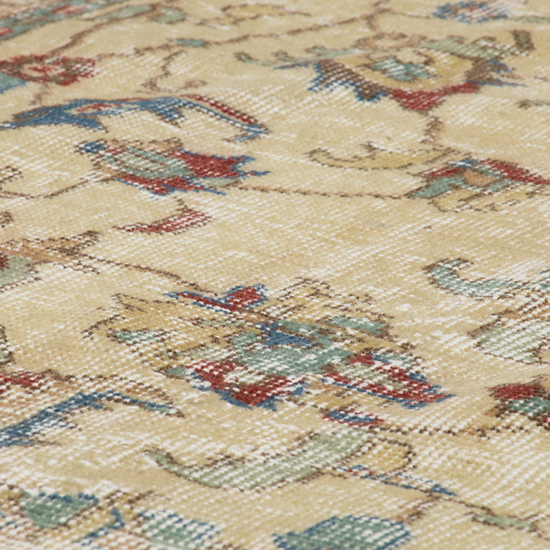 Alfombra Vintage Turca Anudada a Mano - 193 cm x 290 cm - K0092780