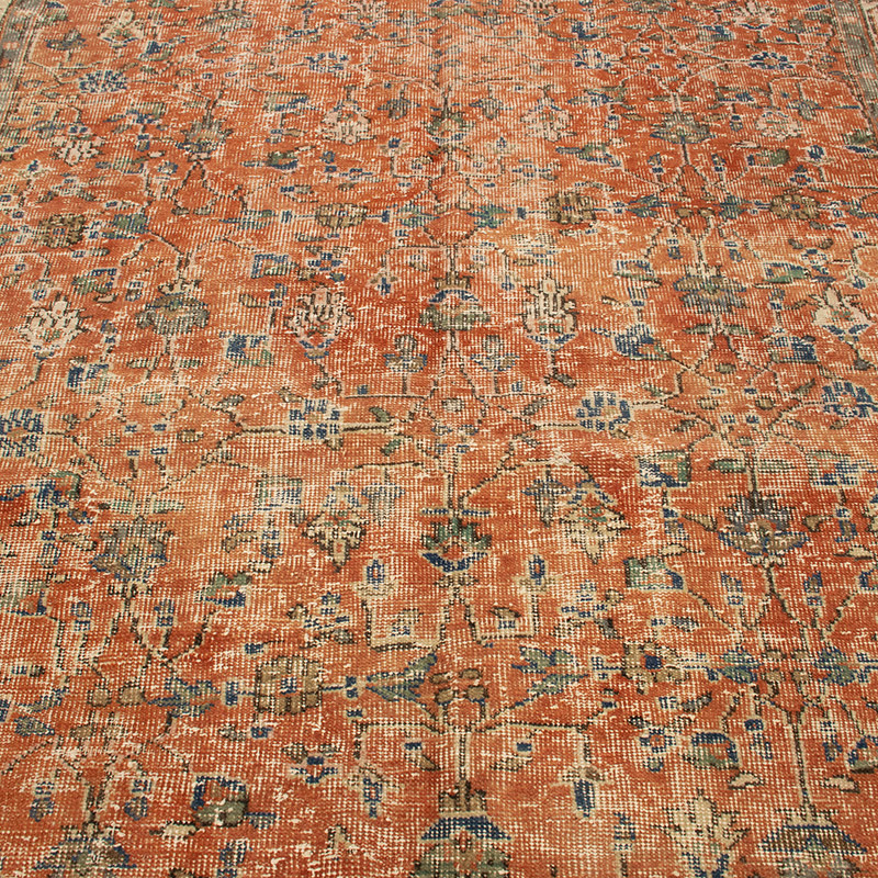 Alfombra Vintage Turca Anudada a Mano - 185 cm x 262 cm - K0092781
