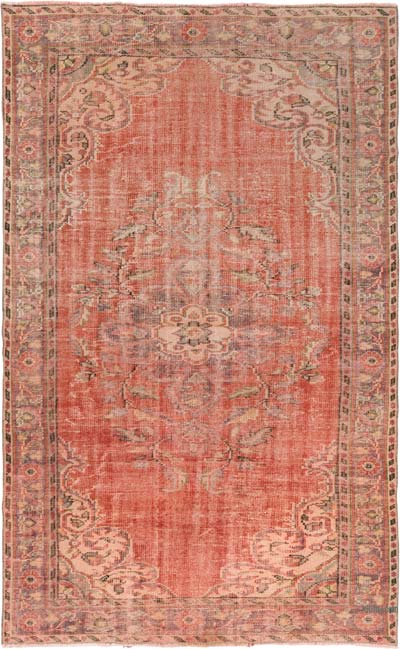 Vintage Turkish Hand-Knotted Rug - 5' 1" x 8' 4" (61" x 100")