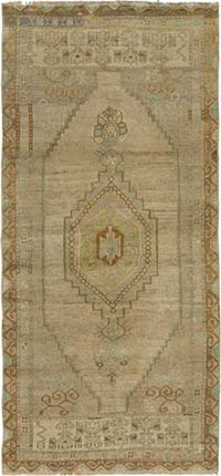 El Dokuma Vintage Halı - 103 cm x 216 cm