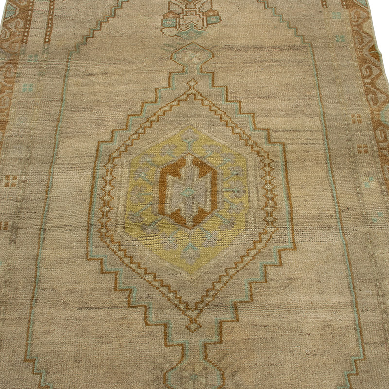 Vintage Turkish Hand-Knotted Rug - 3' 5" x 7' 1" (41" x 85") - K0092786