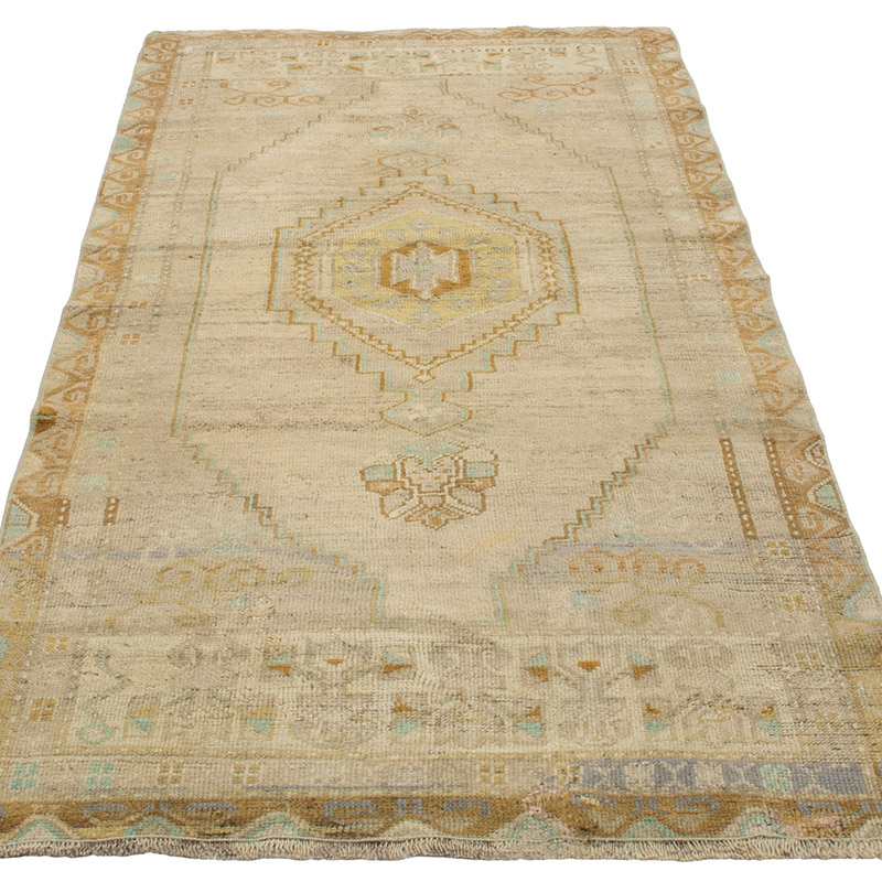 Vintage Turkish Hand-Knotted Rug - 3' 5" x 7' 1" (41" x 85") - K0092786