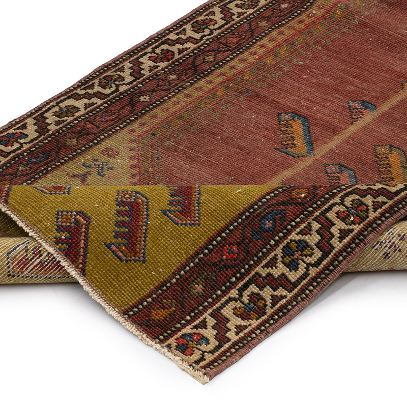 Vintage Turkish Hand-Knotted Runner - 2'  x 10' 6" (24" x 126") - K0092787