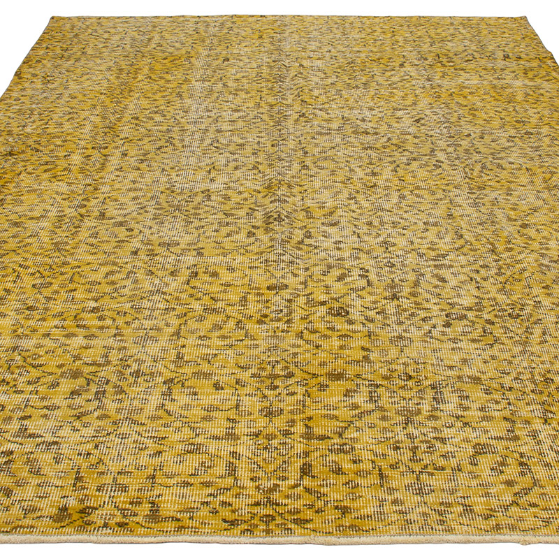 Over-dyed Vintage Hand-Knotted Turkish Rug - K0092790