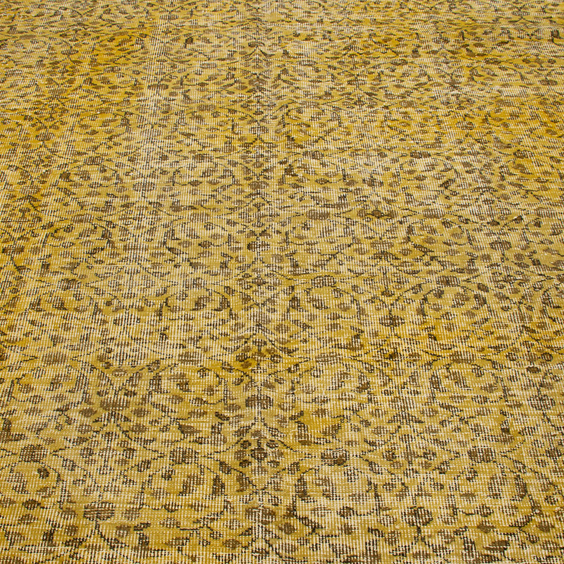 Over-dyed Vintage Hand-Knotted Turkish Rug - K0092790