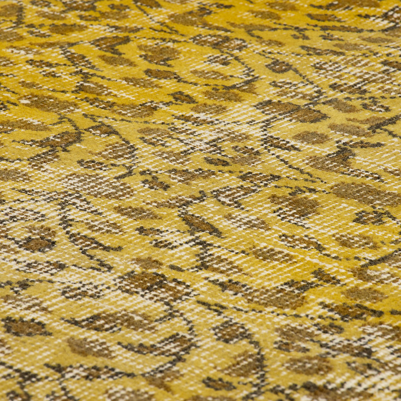 Over-dyed Vintage Hand-Knotted Turkish Rug - K0092790