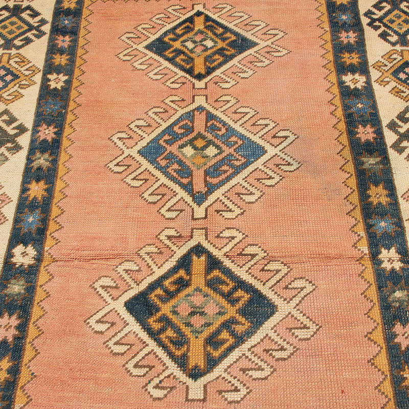 Vintage Turkish Hand-Knotted Rug - 4' 6" x 6' 11" (54" x 83") - K0092791