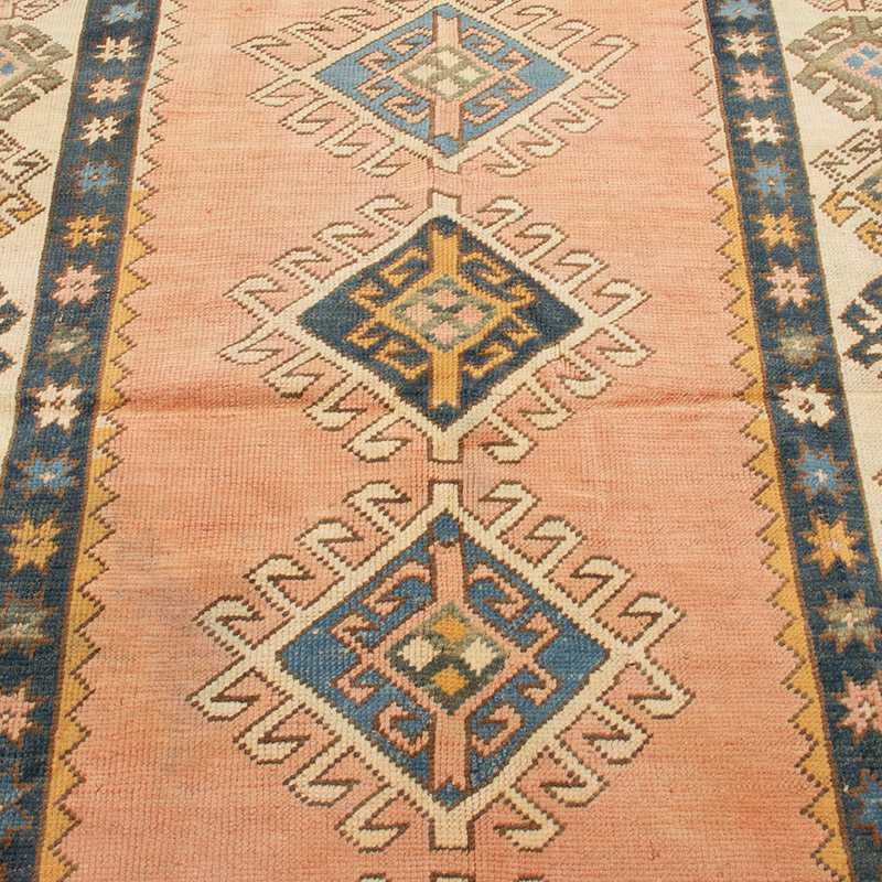 Vintage Turkish Hand-Knotted Rug - 4' 6" x 6' 11" (54" x 83") - K0092791