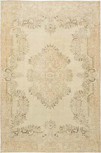 Vintage Turkish Hand-Knotted Rug - 6' 7" x 9' 10" (79" x 118")