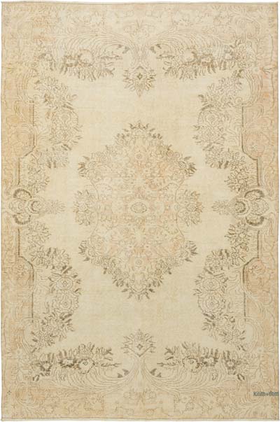 Vintage Turkish Hand-Knotted Rug - 6' 7" x 9' 10" (79" x 118")