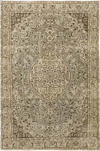 Vintage Turkish Hand-Knotted Rug - 6' 2" x 9' 2" (74" x 110")