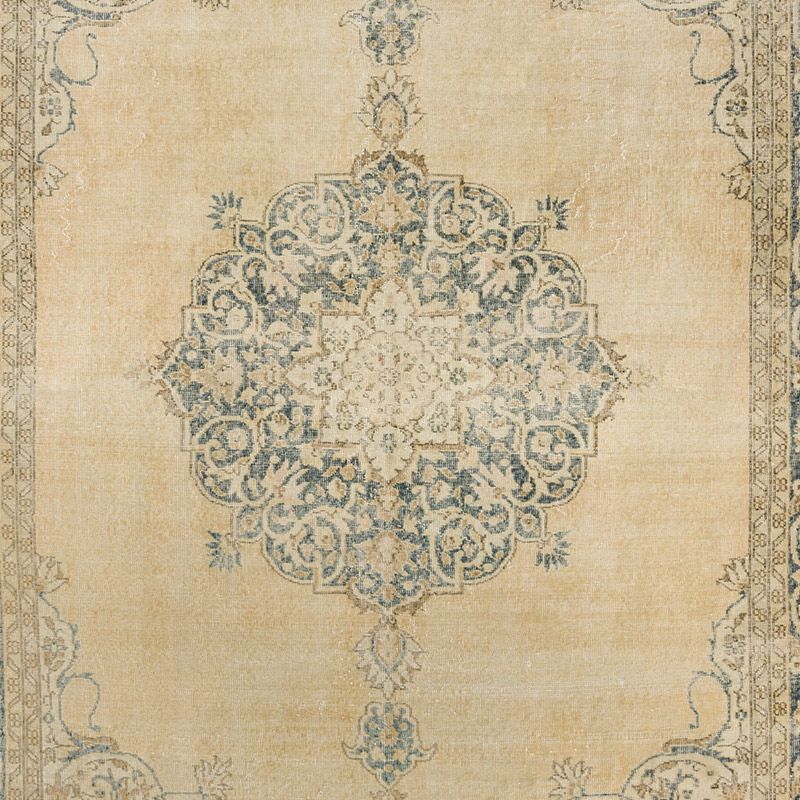 Vintage Turkish Hand-Knotted Rug - 7' 5" x 10' 4" (89" x 124") - K0092795