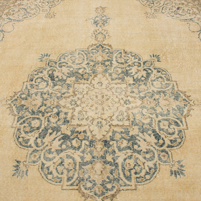 Vintage Turkish Hand-Knotted Rug - 7' 5" x 10' 4" (89" x 124") - K0092795