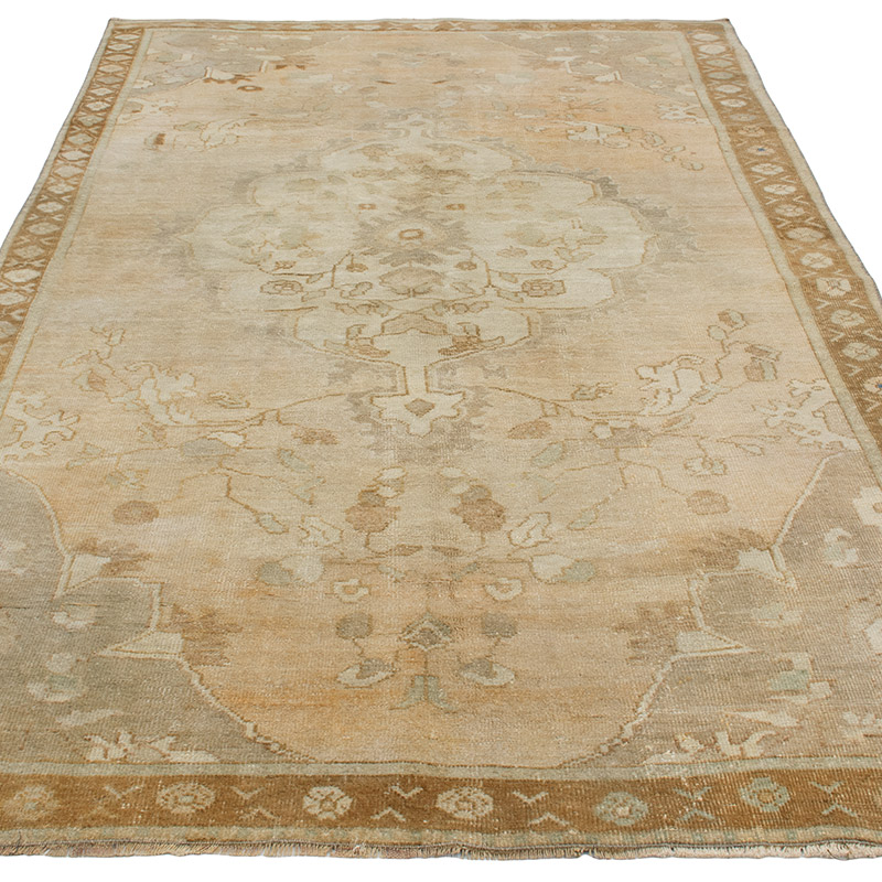 Vintage Turkish Hand-Knotted Rug - 5'  x 9' 5" (60" x 113") - K0092797