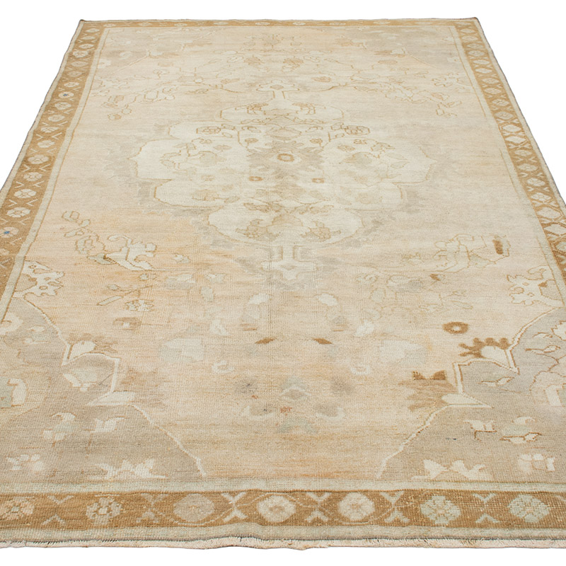 Vintage Turkish Hand-Knotted Rug - 5'  x 9' 5" (60" x 113") - K0092797