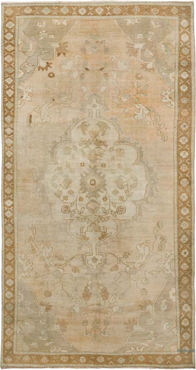 Vintage Turkish Hand-Knotted Rug - 5'  x 9' 5" (60" x 113")