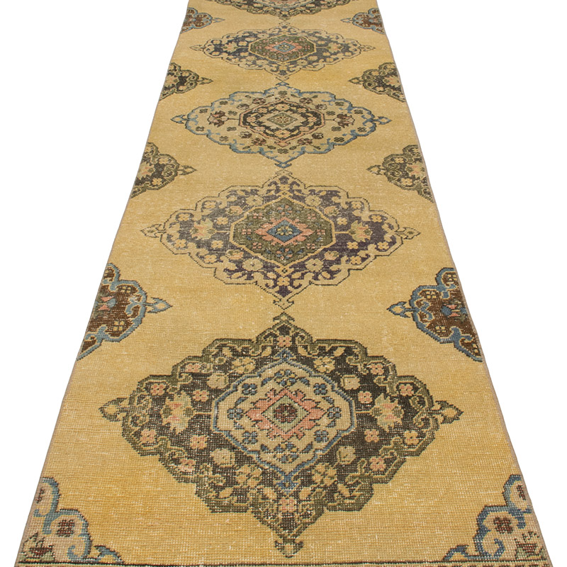 Vintage Turkish Hand-Knotted Runner - 2' 7" x 12' 6" (31" x 150") - K0092798