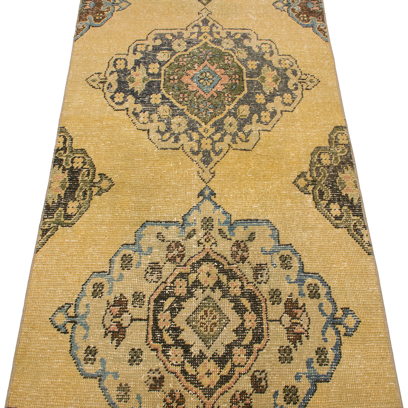 Vintage Turkish Hand-Knotted Runner - 2' 7" x 12' 6" (31" x 150") - K0092798