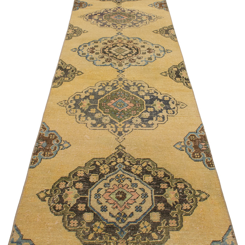 Vintage Turkish Hand-Knotted Runner - 2' 7" x 12' 6" (31" x 150") - K0092798